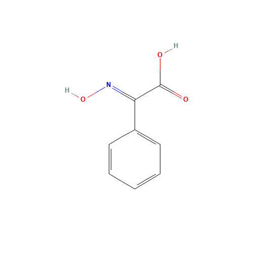 E-HYDROXYIMINO-PHENYLACETIC ACID (CAS: 704-18-7) - Chemical Structure and Molecular Formula 