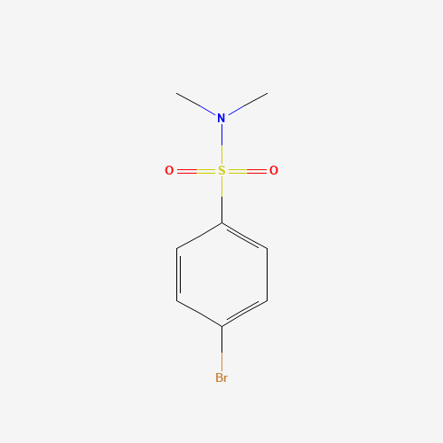 4-BROMO-N,N-DIMETHYLBENZENESULFONAMIDE (CAS: 707-60-8) - Chemical Structure and Molecular Formula 