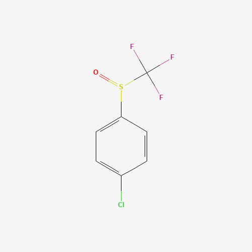 4-(TRIFLUOROMETHYLSULFINYL)CHLOROBENZENE (CAS: 708-66-7) - Chemical Structure and Molecular Formula 