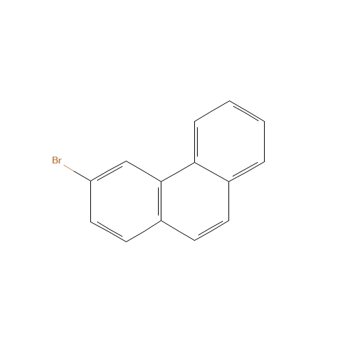 3-BROMOPHENANTHRENE (CAS: 715-50-4) - Chemical Structure and Molecular Formula 