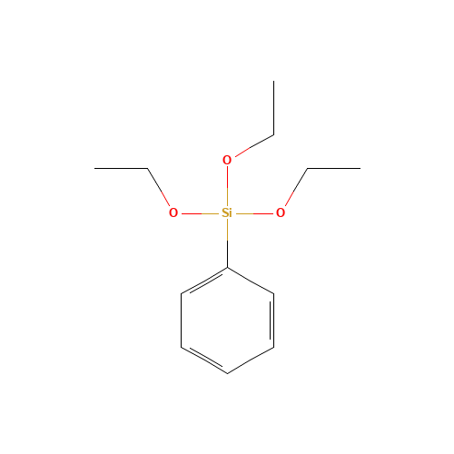 Phenyltriethoxysilane (CAS: 780-69-8) - Chemical Structure and Molecular Formula 