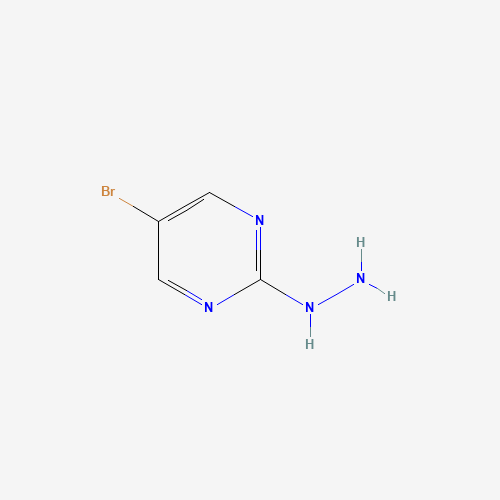 5-BROMO-2-HYDRAZINOPYRIMIDINE (CAS: 823-89-2) - Chemical Structure and Molecular Formula 