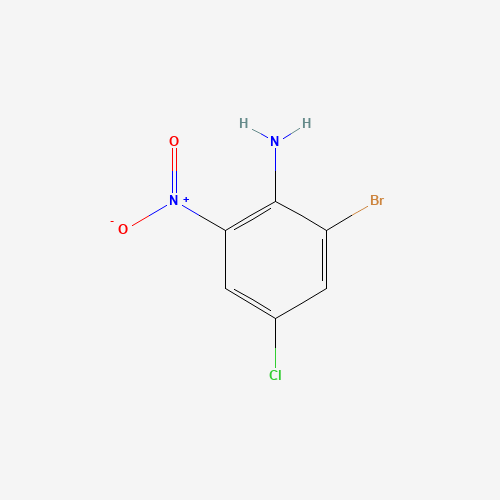 2-BROMO-4-CHLORO-6-NITROPHENYLAMINE (CAS: 827-25-8) - Chemical Structure and Molecular Formula 