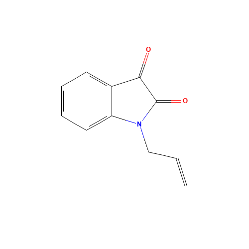 1-Allyl-1H-indole-2,3-dione (CAS: 830-74-0) - Chemical Structure and Molecular Formula 