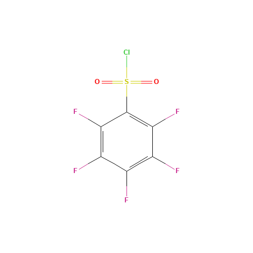 PENTAFLUOROBENZENESULFONYL CHLORIDE (CAS: 832-53-1) - Chemical Structure and Molecular Formula 