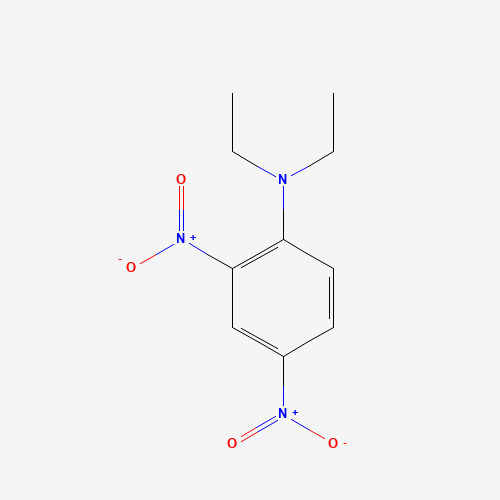 2,4-DINITRO-N,N-DIETHYLANILINE (CAS: 837-64-9) - Chemical Structure and Molecular Formula 