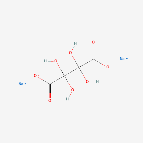 SODIUM DIHYDROXYTARTRATE (CAS: 866-17-1) - Chemical Structure and Molecular Formula 
