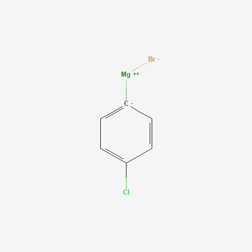 4-CHLOROPHENYLMAGNESIUM BROMIDE (CAS: 873-77-8) - Chemical Structure and Molecular Formula 