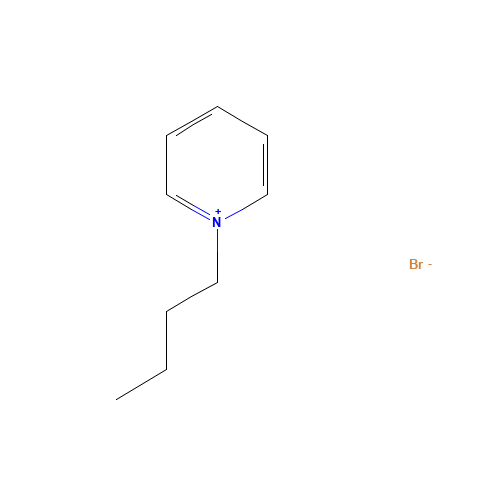 1-Butylpyridinium bromide (CAS: 874-80-6) - Chemical Structure and Molecular Formula 