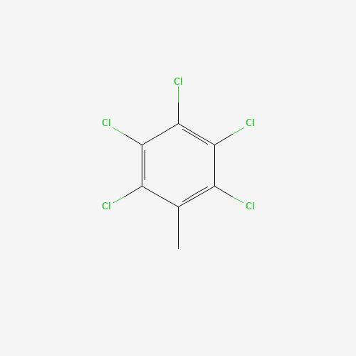 2,3,4,5,6-PENTACHLOROTOLUENE (CAS: 877-11-2) - Chemical Structure and Molecular Formula 
