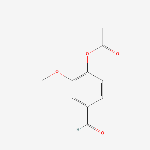 Vanillin acetate (CAS: 881-68-5) - Chemical Structure and Molecular Formula 