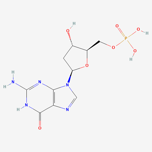 2'-DEOXYGUANOSINE 5'-MONOPHOSPHATE (CAS: 902-04-5) - Chemical Structure and Molecular Formula 