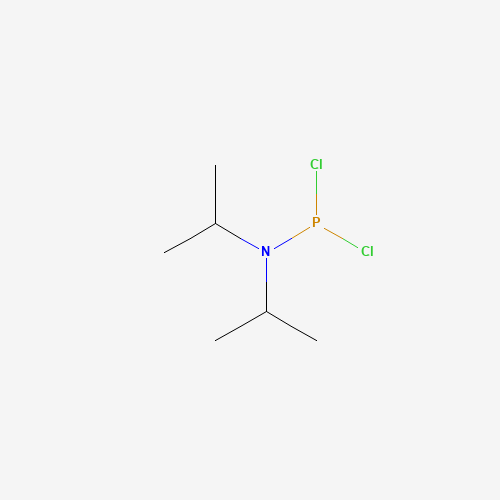 DIISOPROPYLPHOSPHORAMIDOUS DICHLORIDE (CAS: 921-26-6) - Chemical Structure and Molecular Formula 