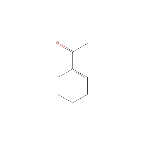 1-ACETYL-1-CYCLOHEXENE (CAS: 932-66-1) - Chemical Structure and Molecular Formula 
