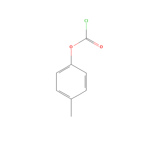 P-TOLYL CHLOROFORMATE (CAS: 937-62-2) - Chemical Structure and Molecular Formula 