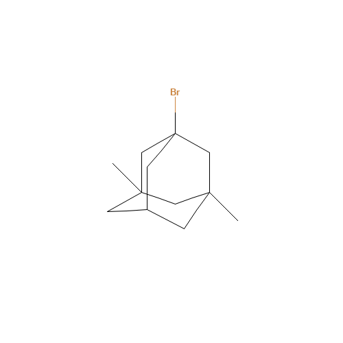 1-Bromo-3,5-dimethyladamantane (CAS: 941-37-7) - Chemical Structure and Molecular Formula 