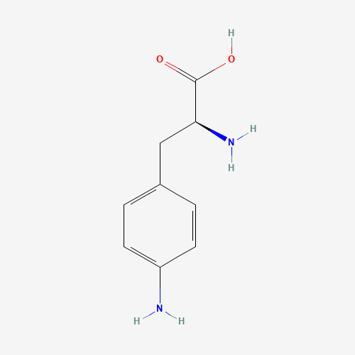 4-Amino-L-phenylalanine (CAS: 943-80-6) - Chemical Structure and Molecular Formula 