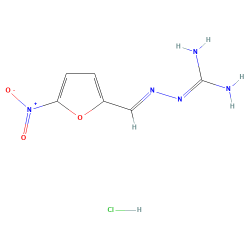 1-(5-NITROFURFURYLIDENE)AMINOGUANIDINE HYDROCHLORIDE (CAS: 946-48-5) - Related Chemical Product