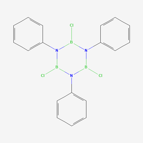 2.4.6-TRICHLORO-1.3.5-TRIPHENYLBORAZINE (CAS: 981-87-3) - Chemical Structure and Molecular Formula 