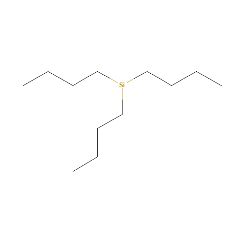 TRIBUTYLSILANE (CAS: 998-41-4) - Chemical Structure and Molecular Formula 
