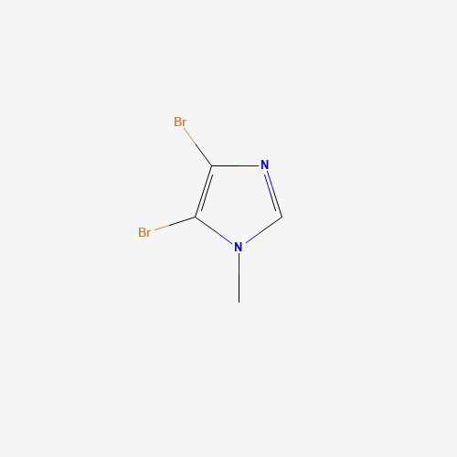4,5-DIBROMO-1-METHYL-1H-IMIDAZOLE (CAS: 1003-50-5) - Chemical Structure and Molecular Formula 