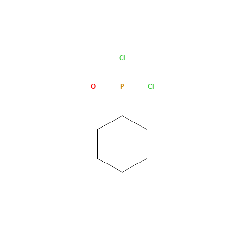 CYCLOHEXYLPHOSPHONIC DICHLORIDE (CAS: 1005-22-7) - Chemical Structure and Molecular Formula 