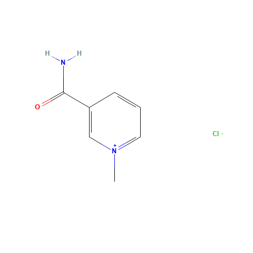 3-CARBAMYL-1-METHYLPYRIDINIUM CHLORIDE (CAS: 1005-24-9) - Chemical Structure and Molecular Formula 