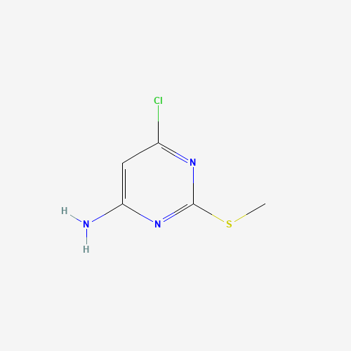 4-Amino-6-chloro-2-(methylthio)pyrimidine (CAS: 1005-38-5) - Chemical Structure and Molecular Formula 