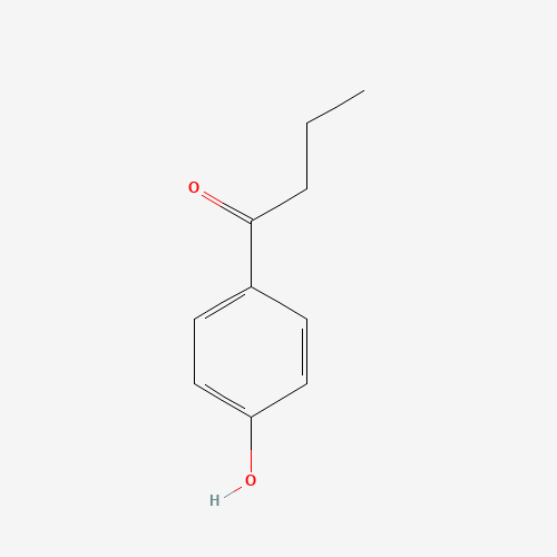1-(4-Hydroxyphenyl)-1-butanone (CAS: 1009-11-6) - Chemical Structure and Molecular Formula 