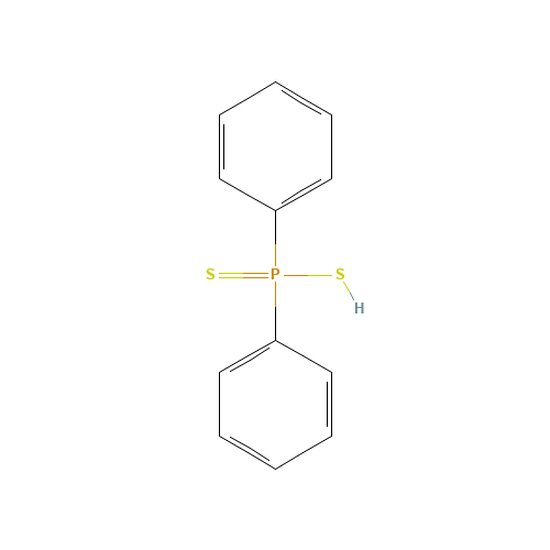 DIPHENYLDITHIOPHOSPHONIC ACID (CAS: 1015-38-9) - Chemical Structure and Molecular Formula 