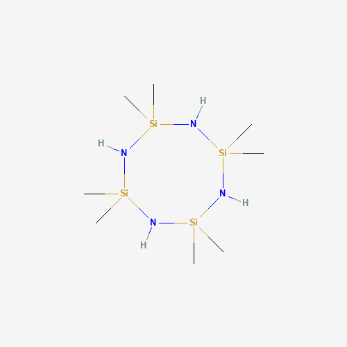 OCTAMETHYLCYCLOTETRASILAZANE (CAS: 1020-84-4) - Chemical Structure and Molecular Formula 