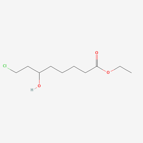 ETHYL 8-CHLORO-6-HYDROXYOCTANATE chemical structure ETHYL 8-CHLORO-6-HYDROXYOCTANATE (CAS: 1070-65-1) - Chemical Structure and Molecular Formula