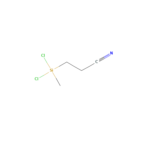 2-CYANOETHYLMETHYLDICHLOROSILANE (CAS: 1071-21-2) - Chemical Structure and Molecular Formula 