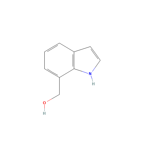 INDOLE-7-METHANOL (CAS: 1074-87-9) - Chemical Structure and Molecular Formula 