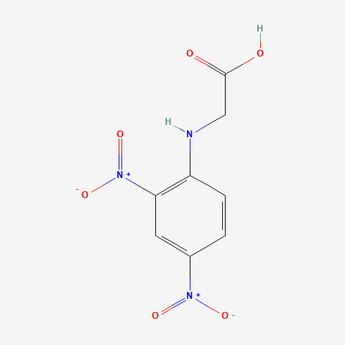 N-(2,4-DINITROPHENYL)GLYCINE (CAS: 1084-76-0) - Chemical Structure and Molecular Formula 