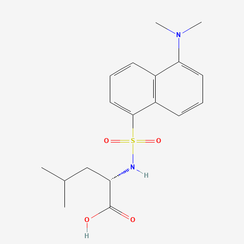 DANSYL-L-LEUCINE (CAS: 1100-22-7) - Chemical Structure and Molecular Formula 