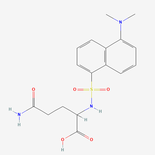 DANSYL-L-GLUTAMINE (CAS: 1101-67-3) - Chemical Structure and Molecular Formula 