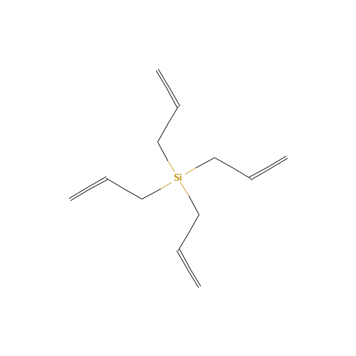 TETRAALLYLSILANE (CAS: 1112-66-9) - Chemical Structure and Molecular Formula 