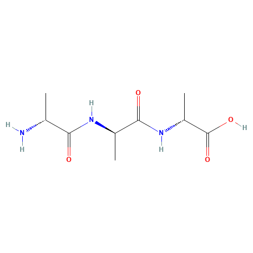 H-D-ALA-D-ALA-D-ALA-OH (CAS: 1114-94-9) - Chemical Structure and Molecular Formula 