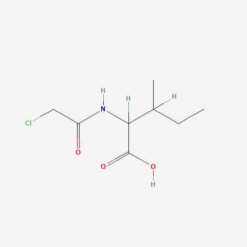 CHLOROACETYL-DL-ISOLEUCINE (CAS: 1115-24-8) - Chemical Structure and Molecular Formula 