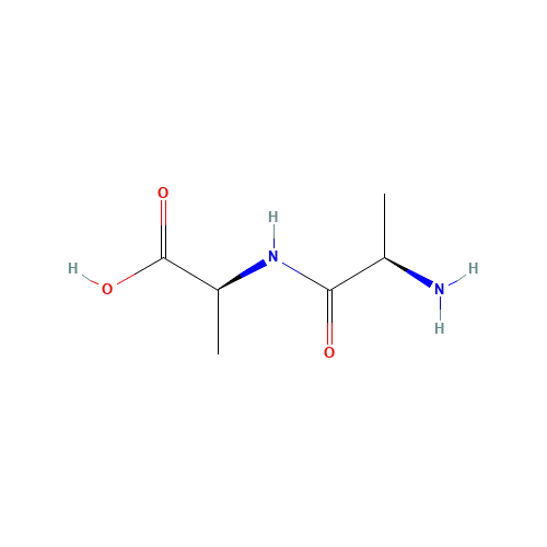 H-D-ALA-ALA-OH (CAS: 1115-78-2) - Chemical Structure and Molecular Formula 
