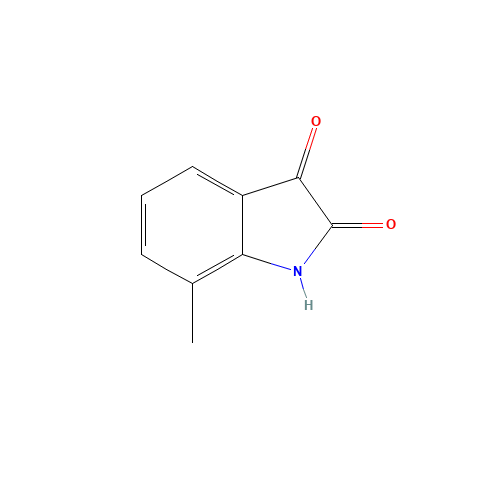 7-METHYL-1H-INDOLE-2,3-DIONE (CAS: 1127-59-9) - Chemical Structure and Molecular Formula 