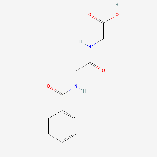 BENZOYL-GLYCYL-GLYCINE (CAS: 1145-32-0) - Chemical Structure and Molecular Formula 