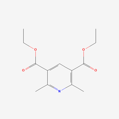 DIETHYL 2,6-DIMETHYL-3,5-PYRIDINEDICARBOXYLATE (CAS: 1149-24-2) - Chemical Structure and Molecular Formula 