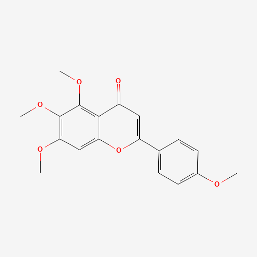 SCUTELLAREIN TETRAMETHYL ETHER (CAS: 1168-42-9) - Chemical Structure and Molecular Formula 