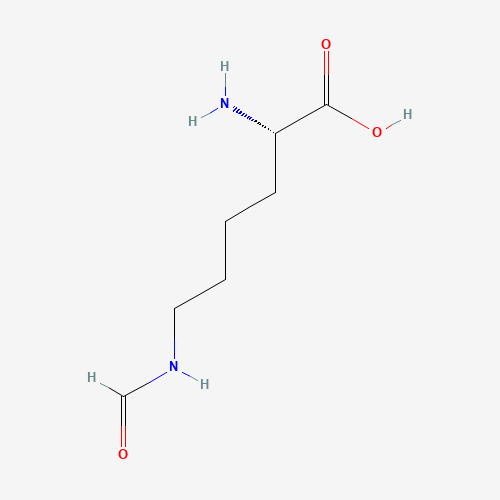 N-EPSILON-FORMYL-L-LYSINE (CAS: 1190-48-3) - Chemical Structure and Molecular Formula 