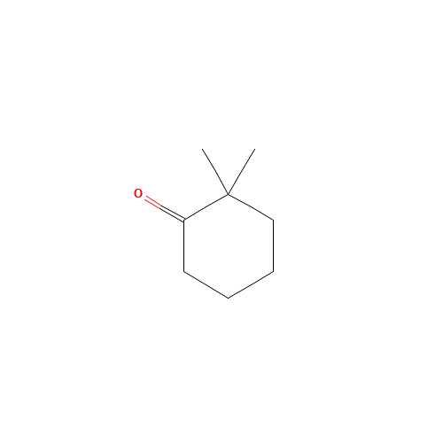 2,2-DIMETHYLCYCLOHEXANONE (CAS: 1193-47-1) - Chemical Structure and Molecular Formula 