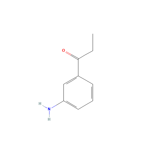 3'-AMINOPROPIOPHENONE (CAS: 1197-05-3) - Chemical Structure and Molecular Formula 
