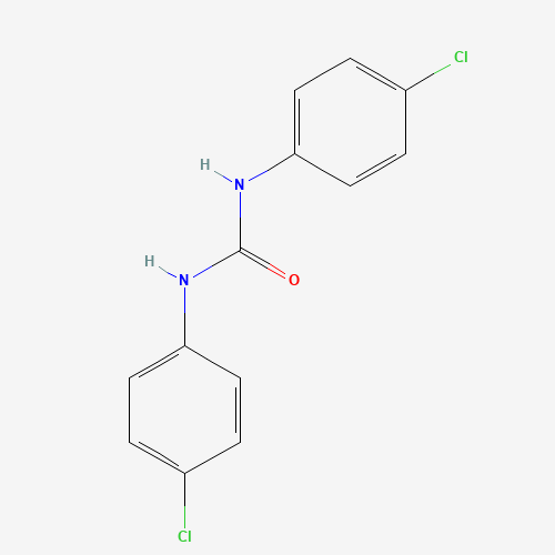 N,N'-BIS(P-CHLOROPHENYL)UREA (CAS: 1219-99-4) - Chemical Structure and Molecular Formula 