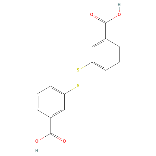 3,3'-DICARBOXYLIC ACID DIPHENYL DISULFIDE (CAS: 1227-49-2) - Chemical Structure and Molecular Formula 